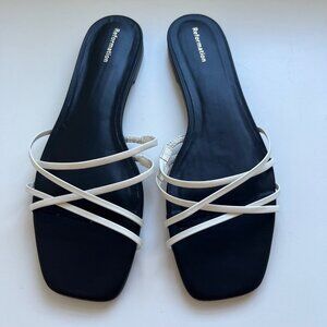 Reformation Wagner Strappy Flat Sandal | Size 8.5